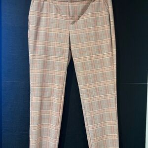 Liverpool Women's Checkered Pants - Gray and Red